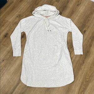 The Normal Brand Heathered Cream Hoodie Sweatshirt Dress size Large